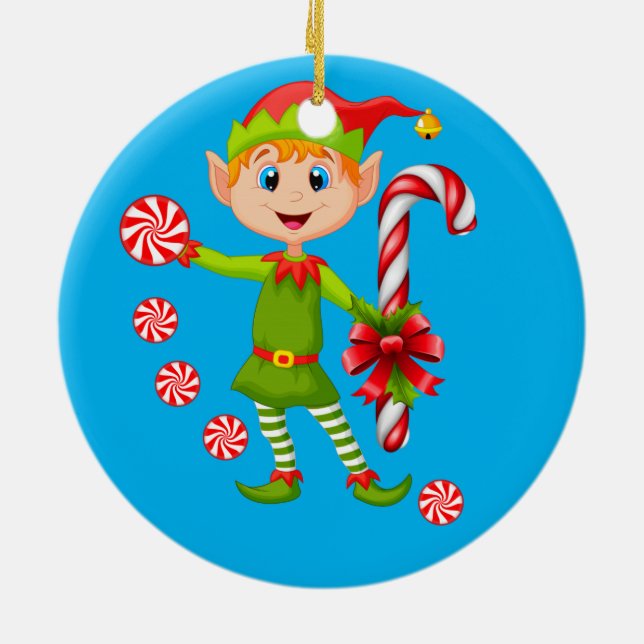 Ornement de cercle de Noël, Lutin (Dos)
