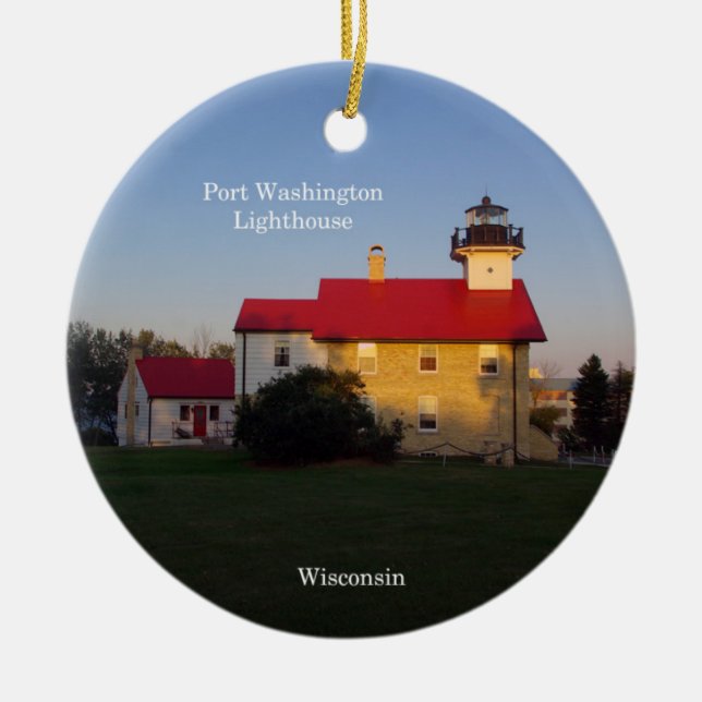 Ornement de cercle du phare de Port Washington (Devant)