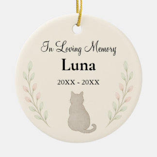 Ornement de chat à mémoire affective — Personnalis
