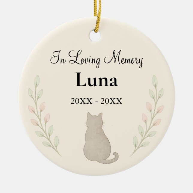 Ornement de chat à mémoire affective — Personnalis (Devant)