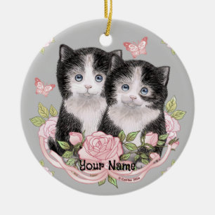Ornement de chat chatons trop mignons