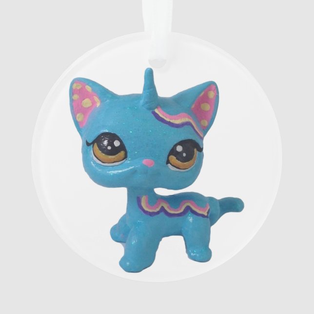 Ornement de chat de licorne (dos)