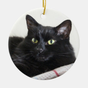 Ornement de chat noir