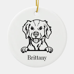 ornement de chien breton