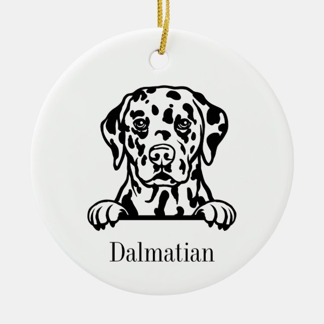 Ornement de chien dalmate (Devant)