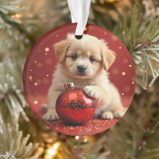 Ornement de chien de Noël