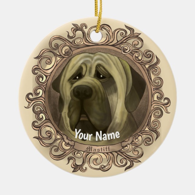 Ornement de chien Mastiff (Devant)