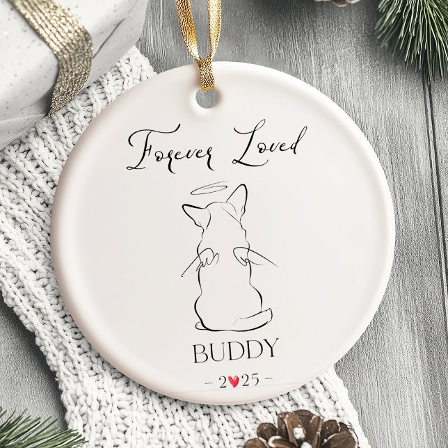 Ornement de chien Memorial animal de compagnie per (dog memorial ornament, pet memorial ornament, personalized dog ornament, dog remembrance gift, pet l)