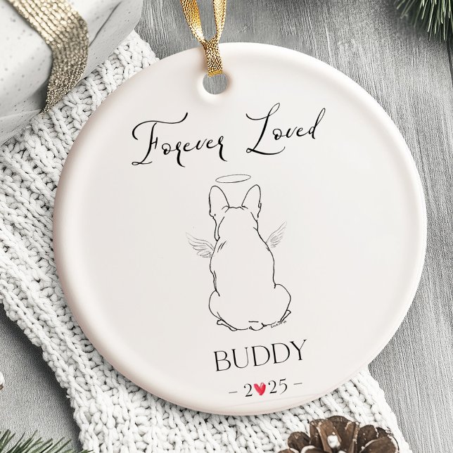 Ornement de chien Memorial animal de compagnie per (Dog Memorial Ornament Personalized – Dog Memorial Gift)