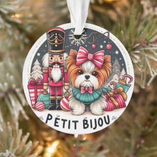 Ornement de chien minuscule mou