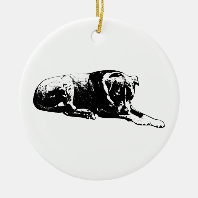 Ornement de chien nocturne (Devant)
