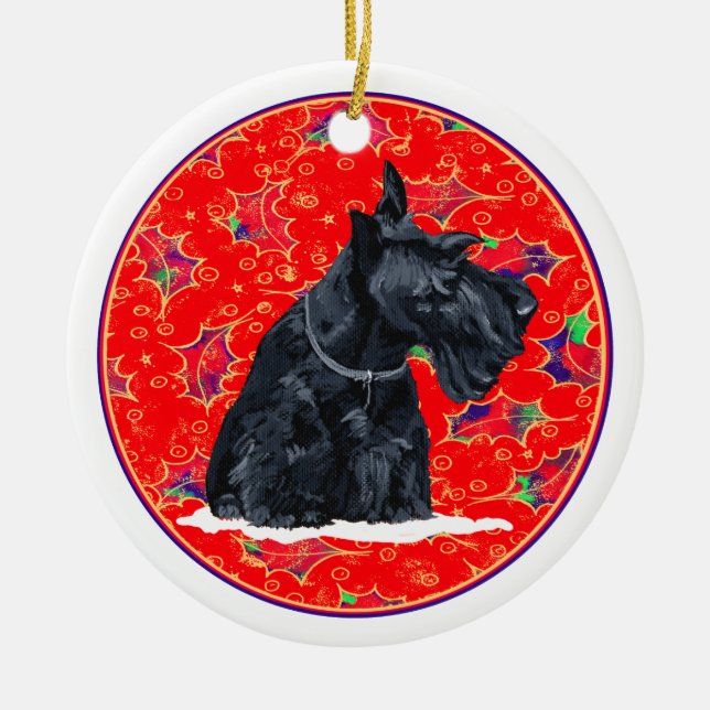 Ornement de chien Scottie (Devant)