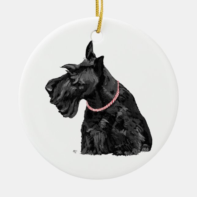 Ornement de chien Scottie (Devant)