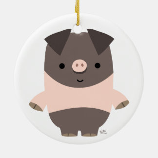 Ornement de cochon de dessin mignon