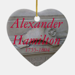 Ornement de coeur d'Alexander Hamilton