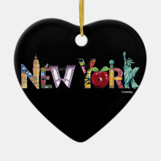 Ornement de coeur de New York