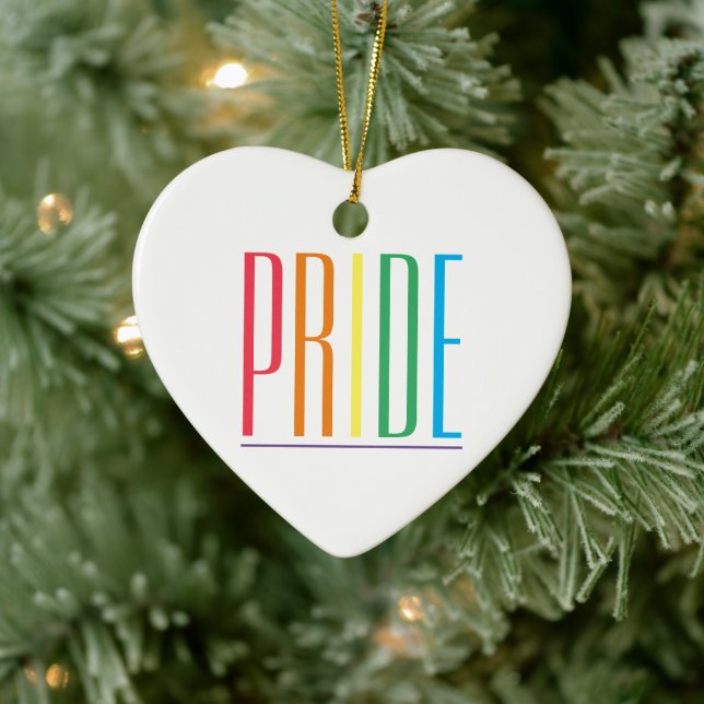ORNEMENT DE COEUR EN Céramique PRIDE (Arbre)