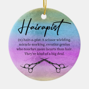 Ornement de coiffeur de Noël