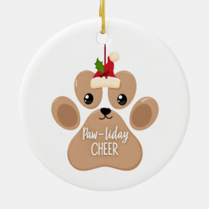 Ornement de compagnie Paw-liday Cheer