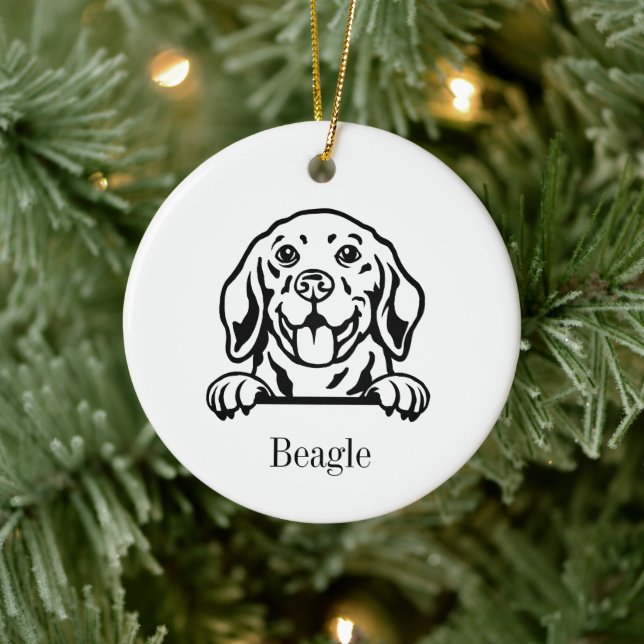 Ornement de compagnie personnalisé chien Beagle, c (Arbre)