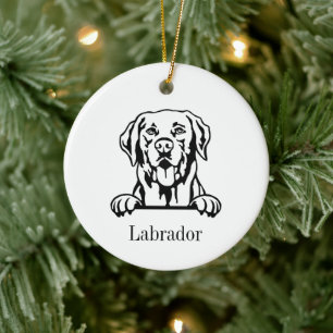 Ornement de compagnie personnalisé pour chien Labr