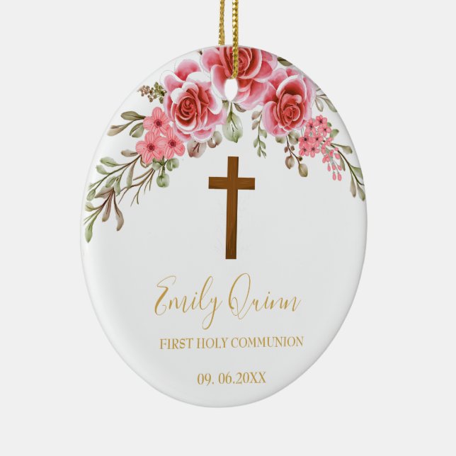 Ornement de conservation de la communion en fleurs (Droite)