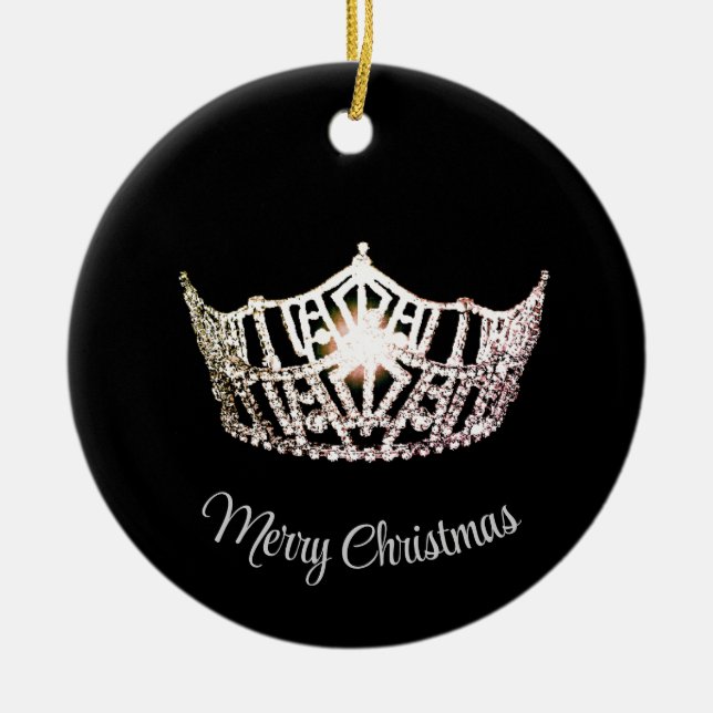 Ornement de couronne de style Miss America (Devant)