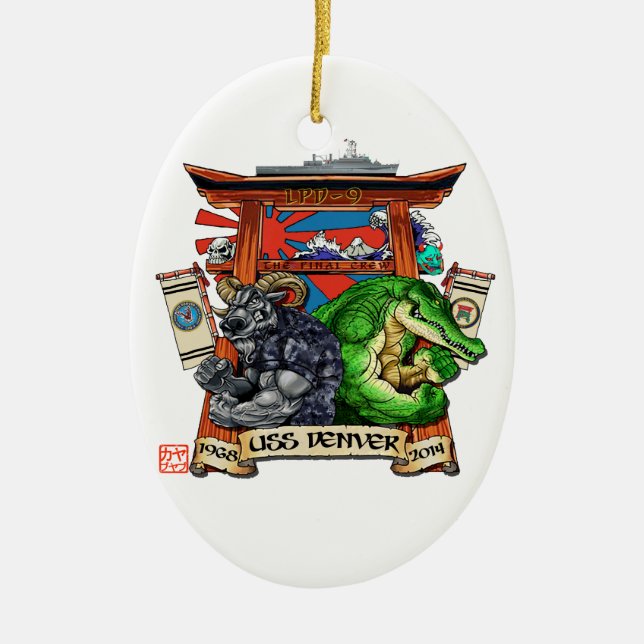 Ornement de désarmement d'USS Denver LPD-9 (Devant)