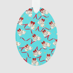 Ornement de design Domino - Aqua