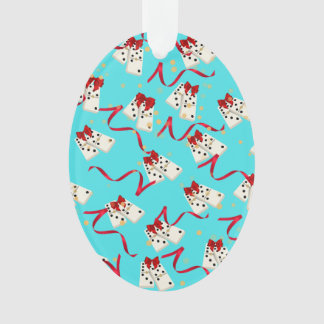 Ornement de design Domino - Aqua