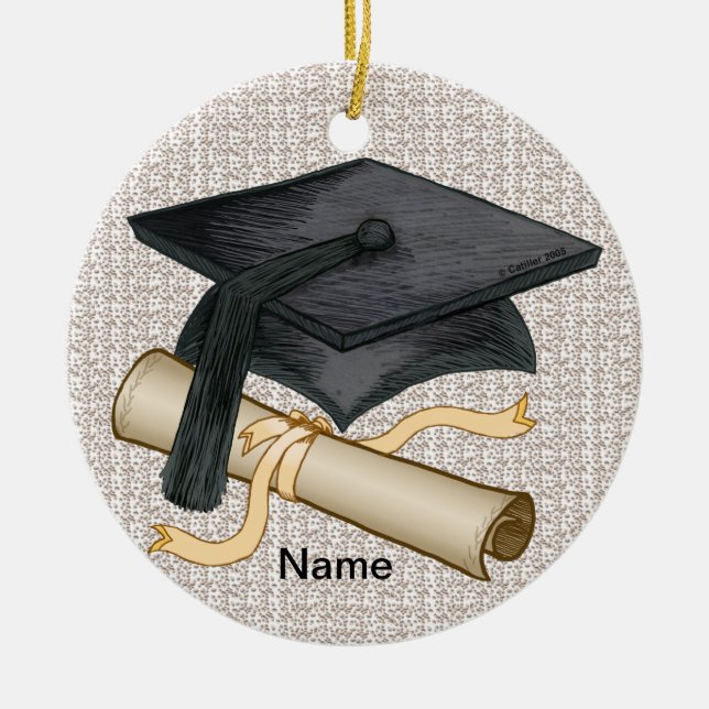 Ornement de diplôme de bonnet de graduation (Devant)