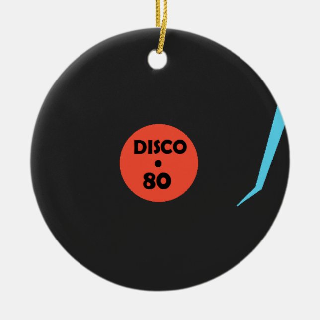 Ornement de disque de Gramophone - Retro Disco Par (Devant)