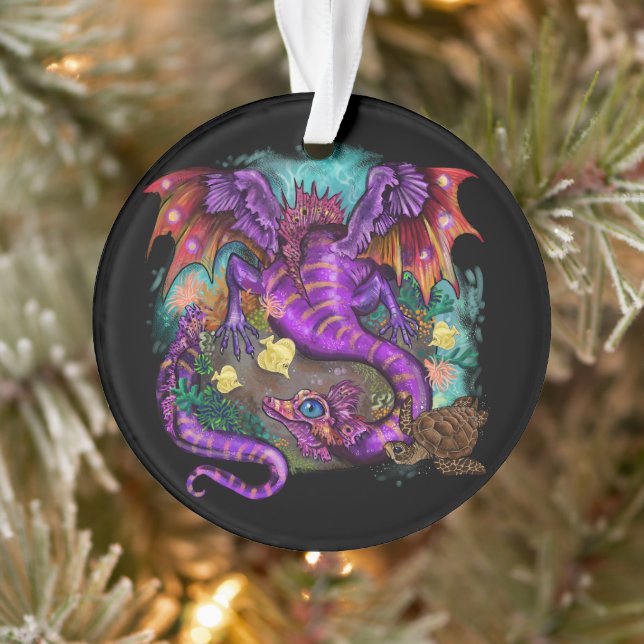 Ornement de dragon de mer aquatique (Arbre)