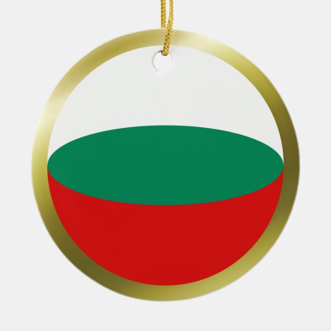 Ornement de drapeau de Bulgarie (Devant)