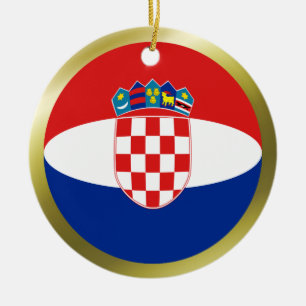 Ornement de drapeau de Croatie