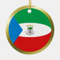Ornement de drapeau de Guinée équatoriale