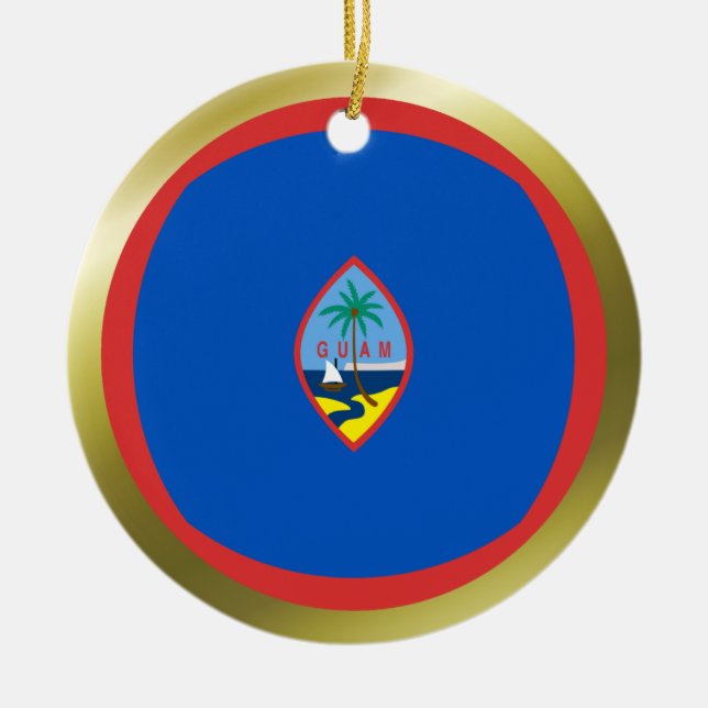 Ornement de drapeau de la Guam (Devant)