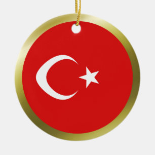 Ornement de drapeau de la Turquie