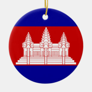 Ornement de drapeau du Cambodge