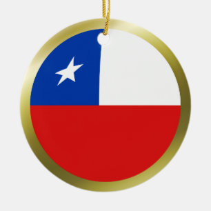 Ornement de drapeau du Chili