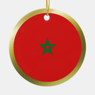 Ornement de drapeau du Maroc