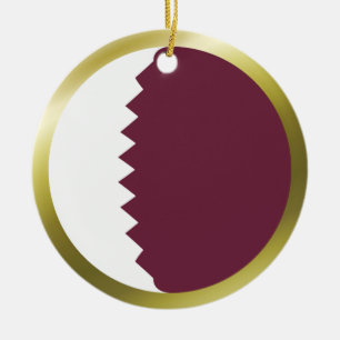 Ornement de drapeau du Qatar