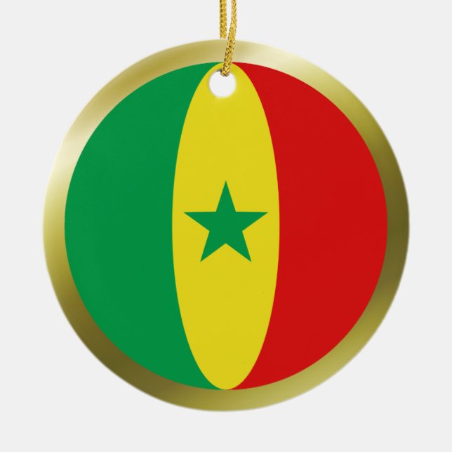Ornement de drapeau du Sénégal (Devant)