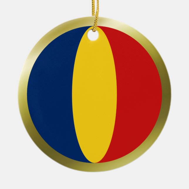 Ornement de drapeau du Tchad (Devant)