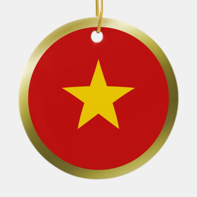Ornement de drapeau du Vietnam (Devant)