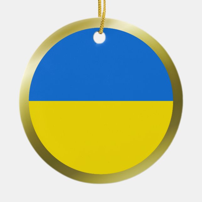 Ornement de drapeau d'Ukraine (Devant)