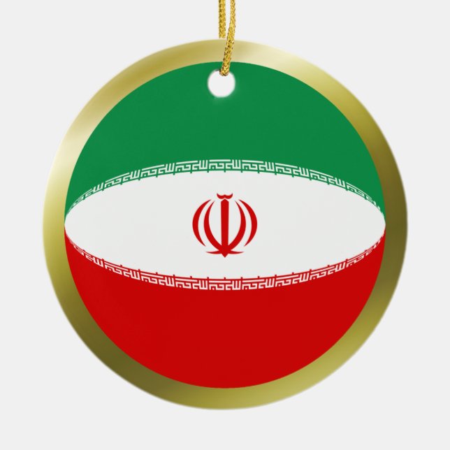 Ornement de drapeau iranien (Devant)