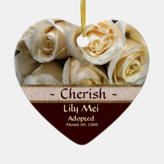 Ornement de faire-part d'adoption