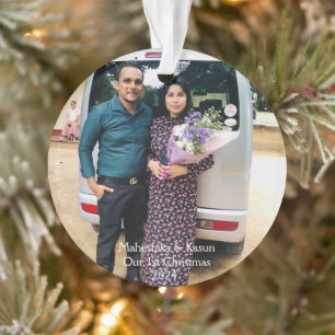 Ornement de famille personnalisé, Noël