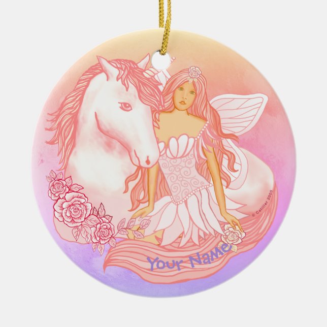 Ornement de Fée et de Licorne  (Devant)